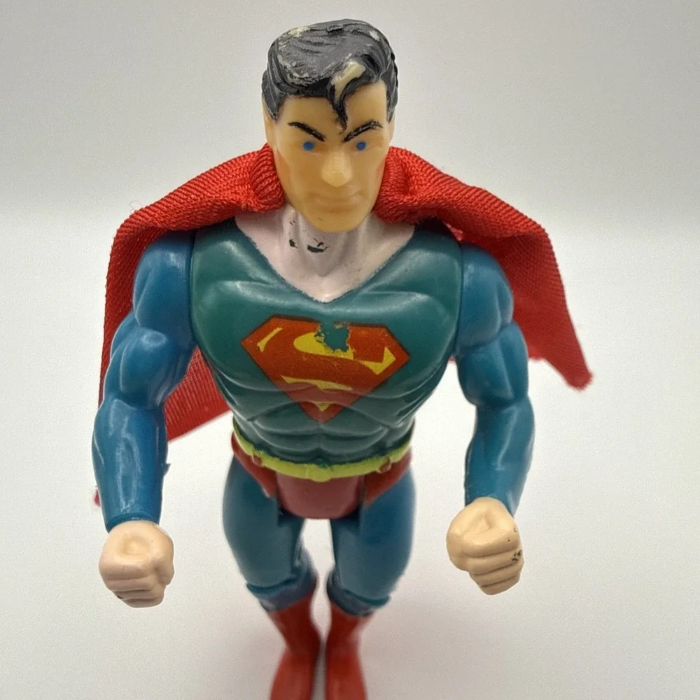 Superman‎ Action Figure Vintage 1989 DC Comics Kenner With Cape